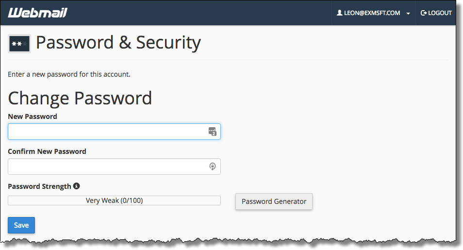 Passwords & Security